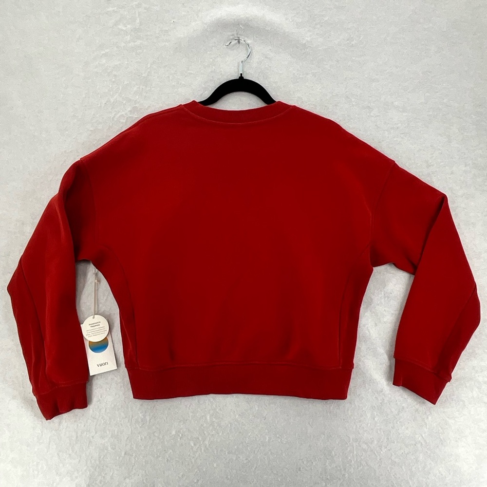 NWT Vuori‎ Restore Rib Crew Scarlet Small VW2057 - Picture 2 of 10